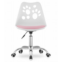 Офисное кресло Just Sit RENO (бело-розовое)