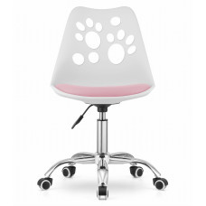 Офисное кресло Just Sit RENO (бело-розовое)