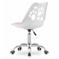 Офисное кресло Just Sit RENO (бело-розовое)