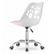 Офисное кресло Just Sit RENO (бело-розовое)