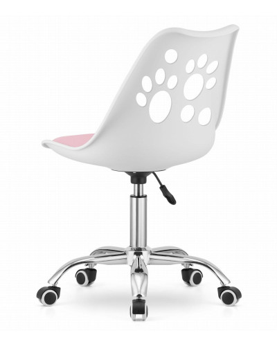 Офисное кресло Just Sit RENO (бело-розовое)