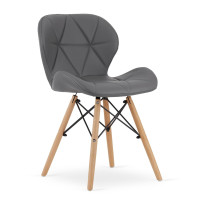 Стул Just Sit из экокожи RIPIANO (серый)