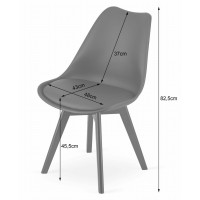 Стул Just Sit Mark P002 черные ножки (черный)