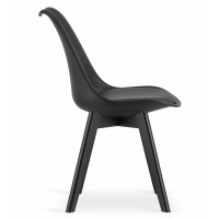 Стул Just Sit Mark P002 черные ножки (черный)
