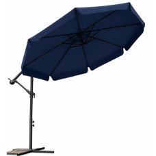 Садовый зонтик 3m с регулируемым кронштейном, темно-синий, для большой террасы Casablanca