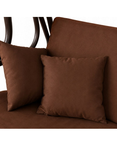 Качели садовые, для двора, для отдыха, с навесом, на 3 места JUST GARDEN Relax Comfort Коричневая