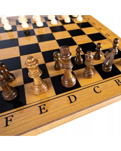 Настольная Игра Gotel 3в1(Шахматы, шашки, нарды)
