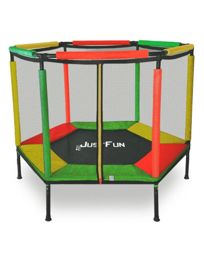 Батут-манеж Just Fun с защитной сеткой 140 см COLORFULL