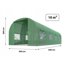 Теплица-Парник Plonos 10 м² 400 х 250 см Зеленый