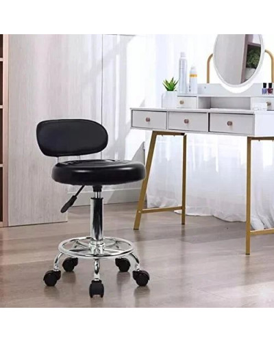 Кресло вращающееся парикмахерское, косметическое Черное Just Sit Bari
