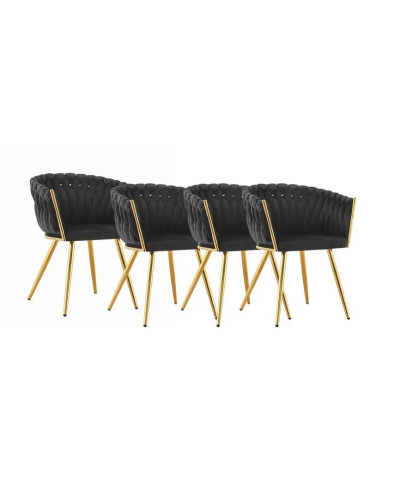 Набор стульев Just Sit IMPERIA Velvet черный Акция 4шт