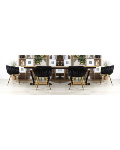 Набор стульев Just Sit IMPERIA Velvet черный Акция 4шт
