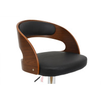 Барный стул, eco-кожа + дерево Just Sit MODENA Черный