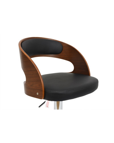 Барный стул, eco-кожа + дерево Just Sit MODENA Черный