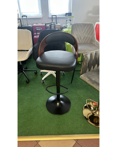 Барный стул, eco-кожа + дерево Just Sit MODENA Черный
