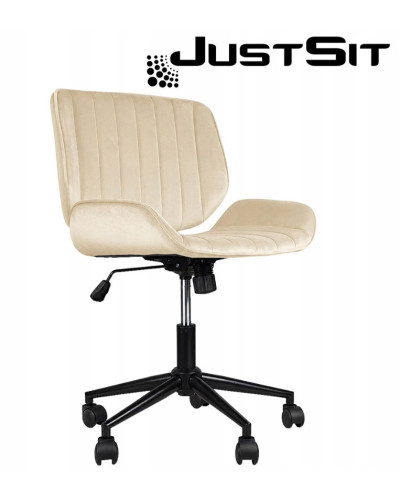 Кресло вращающееся, для офиса, для салона, вельвет JUST SIT TORES БЕЖЕВОЕ