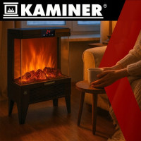Электрический камин KAMINER 26400 обогреватель 2000 Вт.