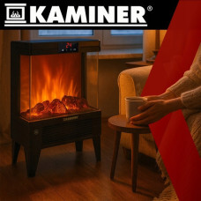 Электрический камин KAMINER 26400 обогреватель 2000 Вт.