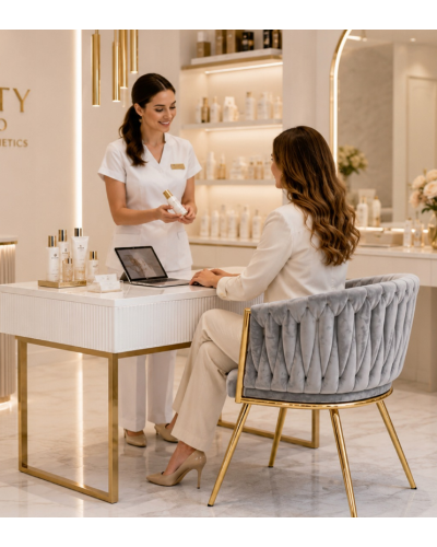 Стул JS IMPERIA velvet Серый, плетеный, золотые ножки, бархатное, для кухни, гостиной