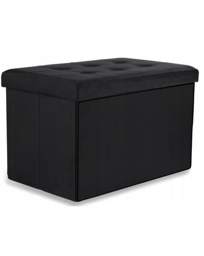 Раскладной пуф XL-60x38x38 см (черный)