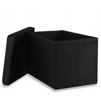 Раскладной пуф XL-60x38x38 см (черный)