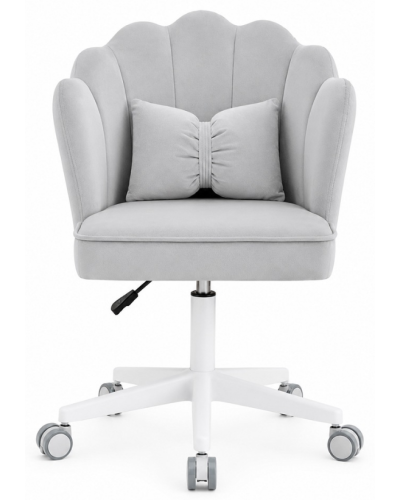 Кресло вращающееся детское, вельвет JUST SIT BUENO (серое)