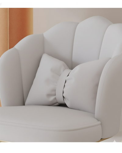 Крісло обертове дитяче, вельвет JUST SIT BUENO (серое)