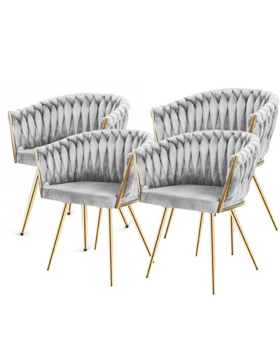 Набор стульев Just Sit IMPERIA Velvet серые Акция 4шт