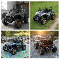 Электромобиль Just Drive BUGGY Pro Max Серо-зеленый
