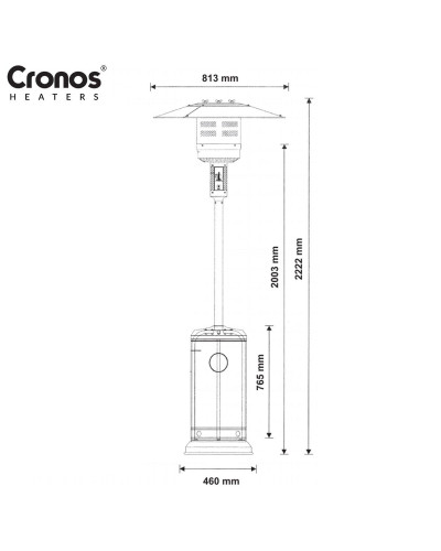 Газовый нагревательный зонтик Cronos FSD-A-XX