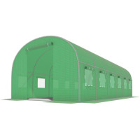 ЗЕЛЕНЫЙ политунель с окнами - 18м2 = 600*300*200 FunFit