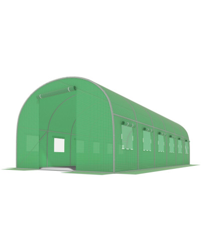 ЗЕЛЕНЫЙ политунель с окнами - 18м2 = 600*300*200 FunFit
