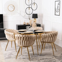 Набор стульев Just Sit IMPERIA Velvet бежевые Акция 4шт