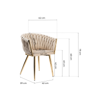 Набор стульев Just Sit IMPERIA Velvet бежевые Акция 4шт