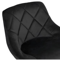Барный стул Hoker Just Sit TOLEDO Velvet-черный