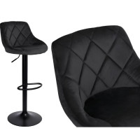 Барный стул Hoker Just Sit TOLEDO Velvet-черный