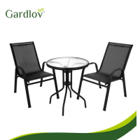 Комплект садовой мебели GARDLOV, стол + 2 стулья, для террасы, балкона и сада