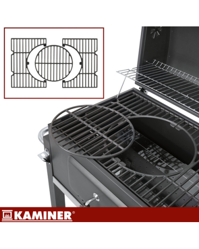 Мангал садовый с крышкой 114х67х120см. Kaminer 27318