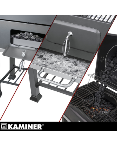 Мангал садовый с крышкой 114х67х120см. Kaminer 27318
