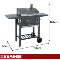 Мангал садовый с крышкой 105х110х50см. Kaminer 27317