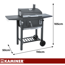 Мангал садовый с крышкой 105х110х50см. Kaminer 27317