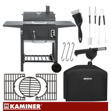 Мангал садовый с крышкой 105х110х50см. Kaminer 27317