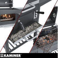 Мангал садовый с крышкой 105х110х50см. Kaminer 27317
