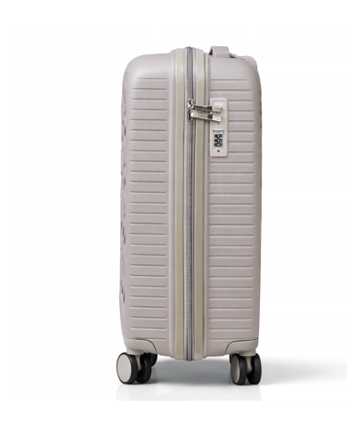 Дорожный чемодан, полипропилен, резиновые колеса, замок TSA VINCI PP150 S – (шампанский)