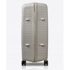 Дорожный чемодан, полипропилен, резиновые колеса, замок TSA VINCI PP150 L – (шампанский)