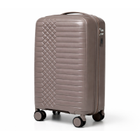 Дорожный чемодан, полипропилен, резиновые колеса, замок TSA VINCI  PP450 S – (кофі)