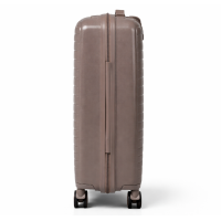 Дорожный чемодан, полипропилен, резиновые колеса, замок TSA VINCI  PP450 S – (кофі)
