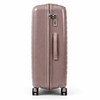 Дорожный чемодан, полипропилен, резиновые колеса, замок TSA VINCI  PP450 L – (кофі)