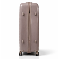Дорожный чемодан, полипропилен, резиновые колеса, замок TSA VINCI  PP450 L – (кофі)