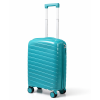 Дорожный чемодан, полипропилен, резиновые колеса, замок TSA VINCI PP280 S – (зеленый)